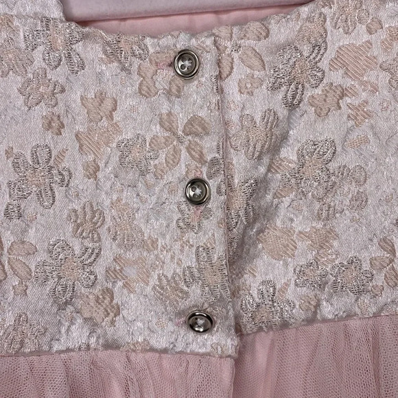 Toddler Princess Pink Tulle Ruffle Dress 2T - Picture 5 of 7